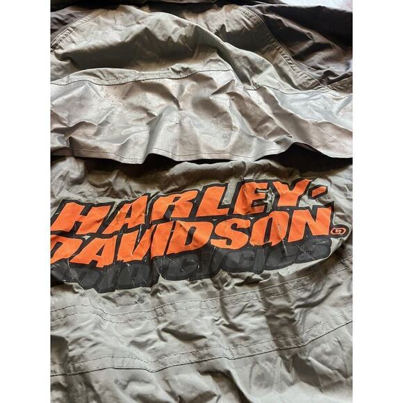 Harley Davidson Mens Full Zip Gray Logo Reflective Light WeightJacket Size SMall - Picture 11 of 13